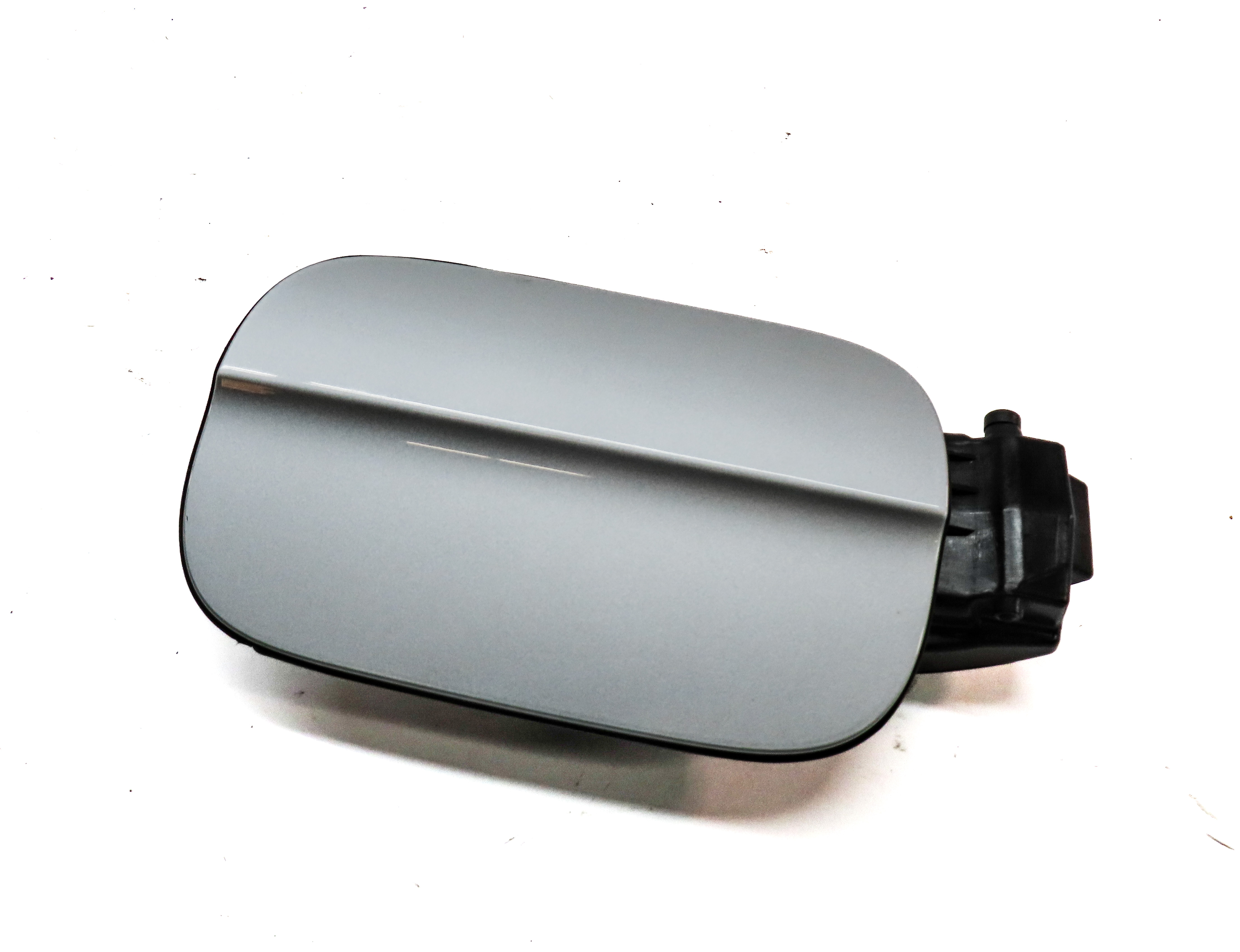 2010-2015 AUDI Q7 (4L) FUEL TANK DOOR LID COVER TRIM w/ HOUSING (Silver) — exact item pictured